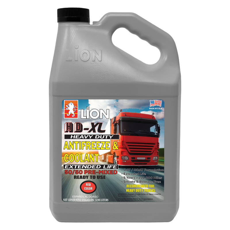 50/50 Pre Mix Coolant / Anti-Freeze Extended Life HD for Trucks (Red)