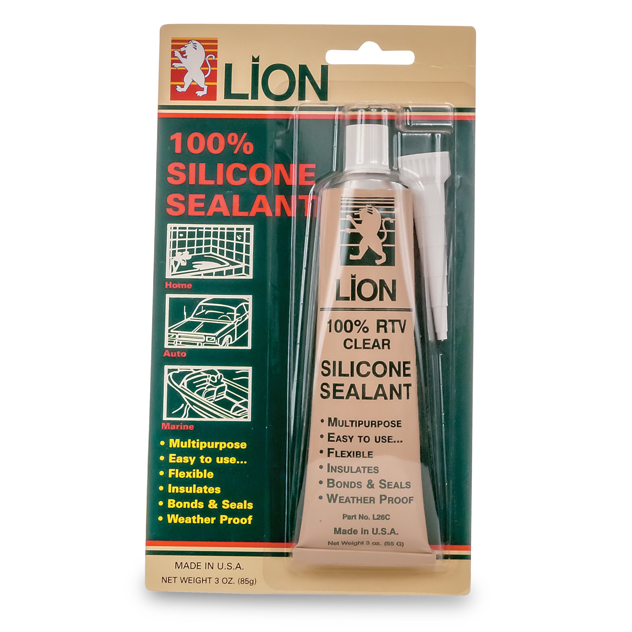 Premium 100% RTV Silicone Sealant (Available in Multiple Colors)